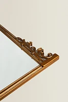 GOLDEN WOODEN WALL MIRROR