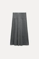 VOLUMINOUS SOFT MIDI SKIRT