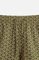 REGULAR FIT GEOMETRIC PRINT SWIMSUIT