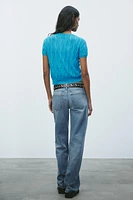TEXTURED KNIT TOP