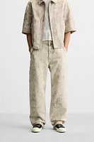 PANTALON DE CHARPENTIER À IMPRIMÉ ABSTRAIT