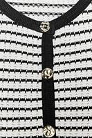 BUTTONED JACQUARD VEST TOP