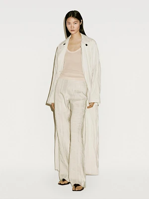 Pantalon flare en lin mélangé - Limited Edition