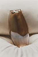 TALL SHINY GLASS VASE