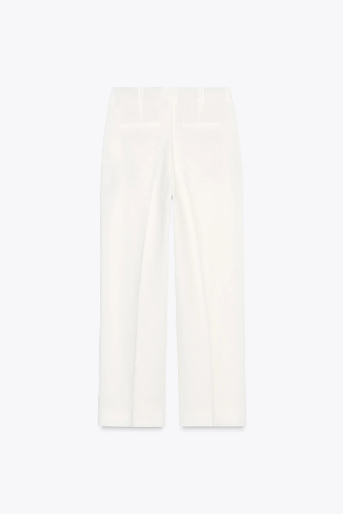 ZW COLLECTION LINEN BLEND PANTS