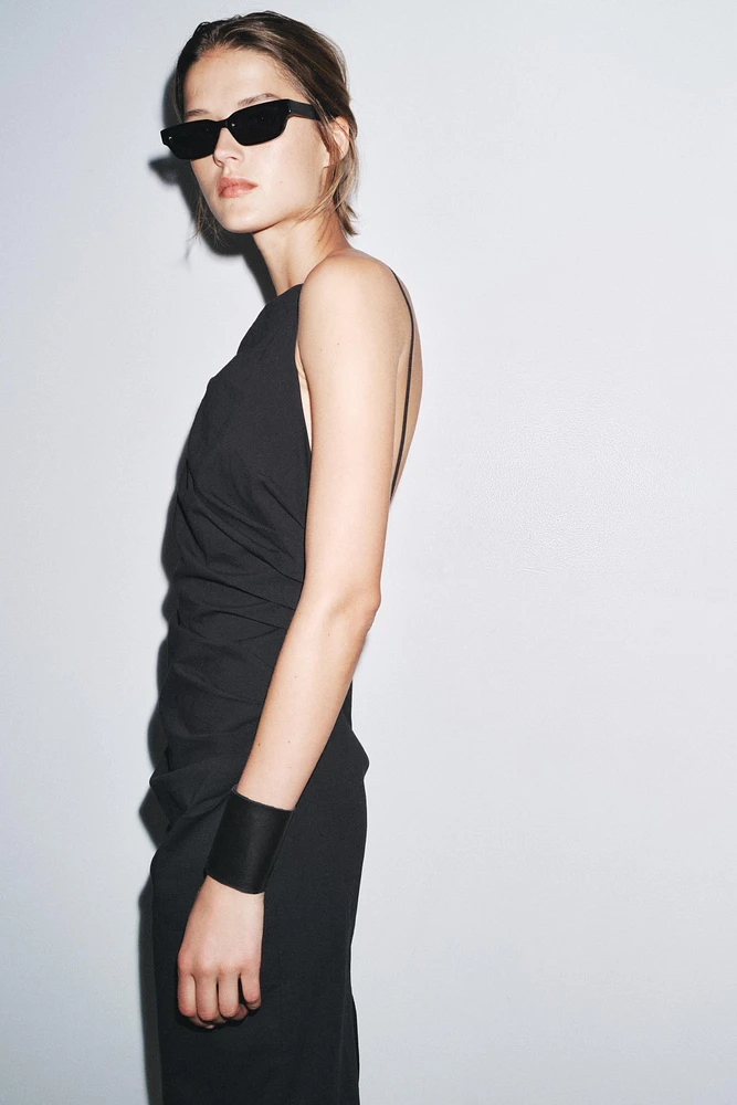 ZW COLLECTION DRAPED MIDI DRESS