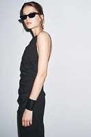 ZW COLLECTION DRAPED MIDI DRESS