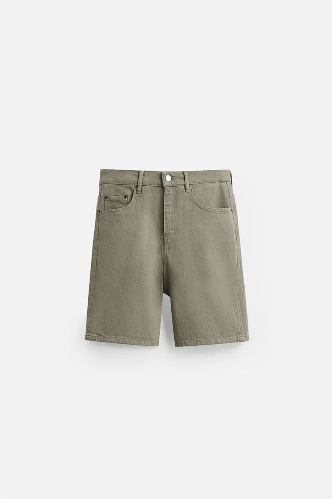 REGULAR FIT DENIM SHORTS