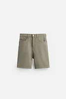 REGULAR FIT DENIM SHORTS