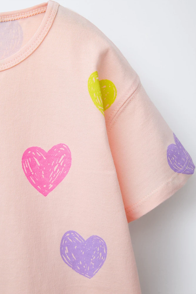 ENSEMBLE T-SHIRT ET SHORT À IMPRIMÉ