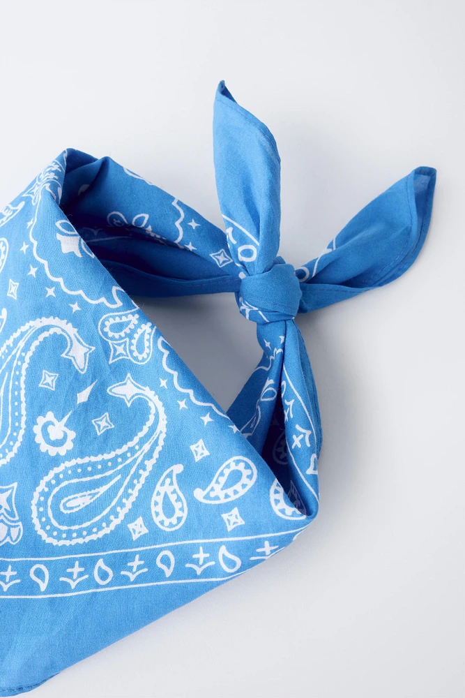 BANDANA CARRÉE IMPRIMÉE