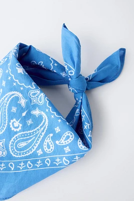BANDANA CARRÉE IMPRIMÉE