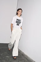 OVERSIZED TEXT T-SHIRT