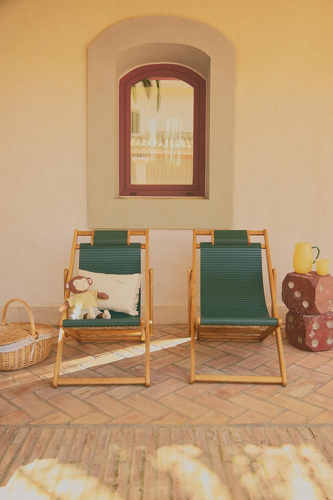 CHAISE EXTÉRIEURE ENFANT BOIS BAMBOU
