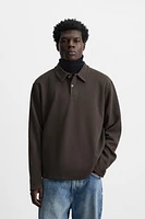 INTERLOCK TEXTURED POLO SHIRT