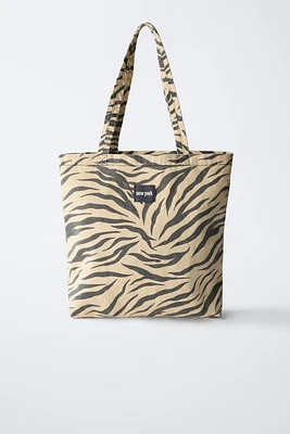 Zebra Print Tote Bag