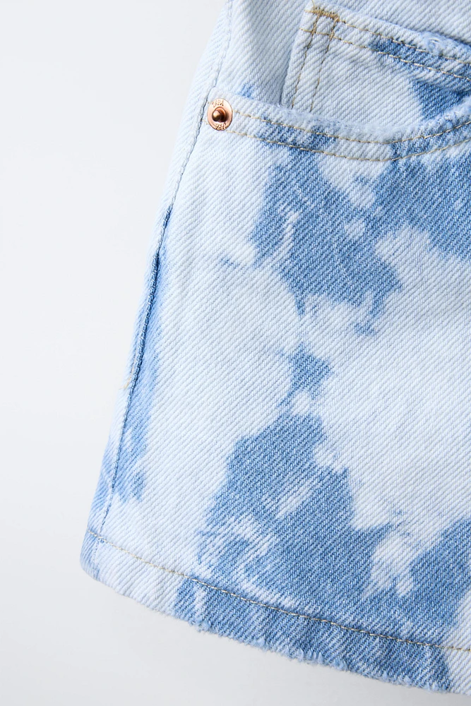 SHORT EN DENIM TIE DYE