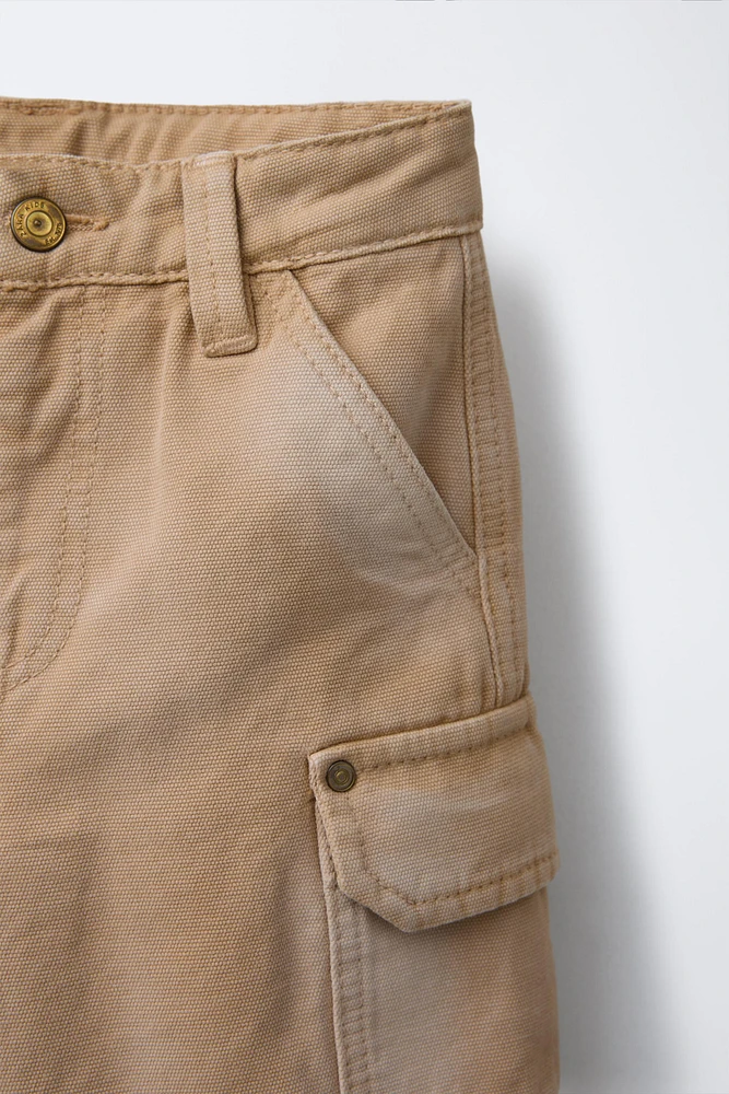 CANVAS CARGO SHORTS