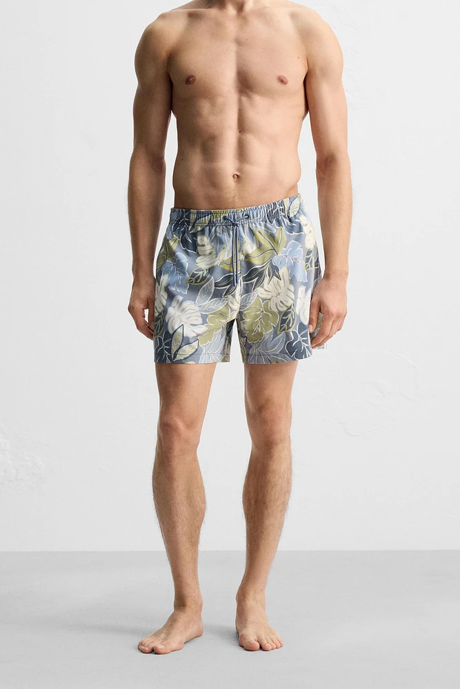 PRINTED MID-LENGTH SWIMSUIT