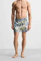 PRINTED MID-LENGTH SWIMSUIT
