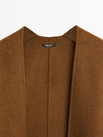 Cape en drap de laine mélangée
