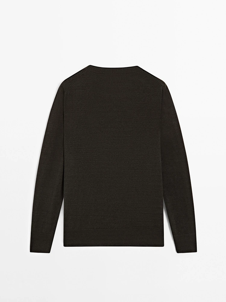 100% linen oversize knit sweater