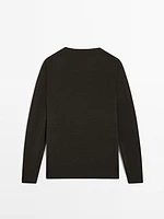 100% linen oversize knit sweater