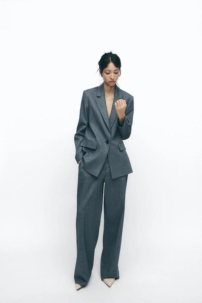 BLAZER DROIT À ÉPAULETTES
