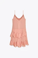 ZW COLLECTION SHORT RUFFLED DRESS