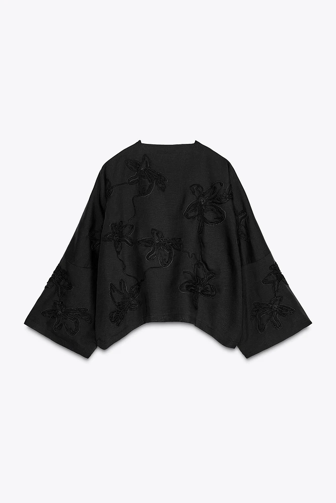 KIMONO FLEURS FANTAISIE