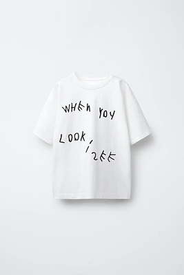 TEXT PRINT T-SHIRT