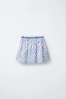 JUPE-SHORT BERMUDA IMPRIMÉE CORDE