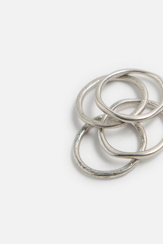 IRREGULAR RINGS PACK OF 4