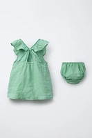 ROBE ET CULOTTE UNIE 100 % LIN