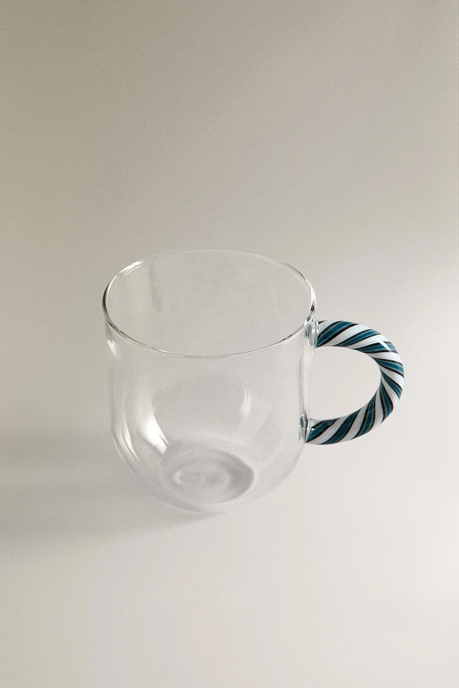 TASSE BOROSILICATE ANSE SPIRALE