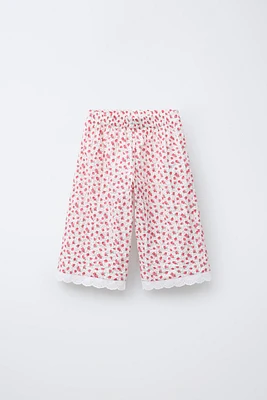 JUPE-CULOTTE PETITES FLEURS