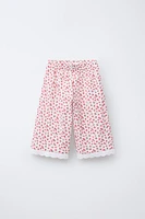 JUPE-CULOTTE PETITES FLEURS