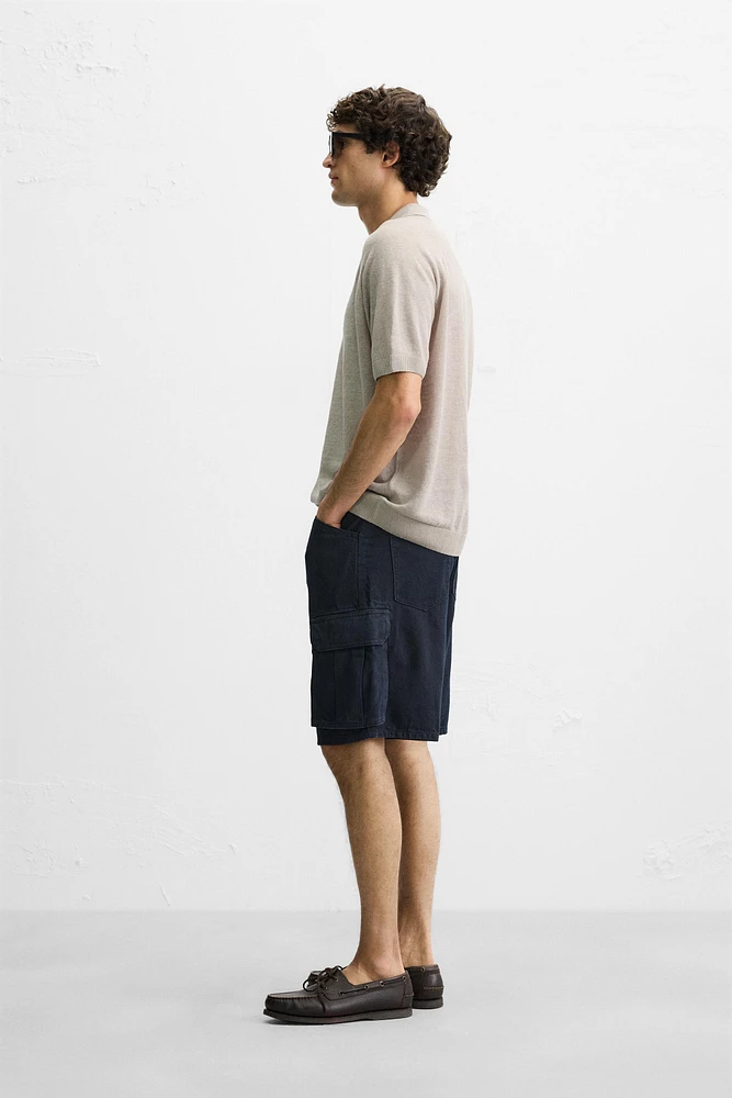 BERMUDA CARGO EN COTON - LYOCELL