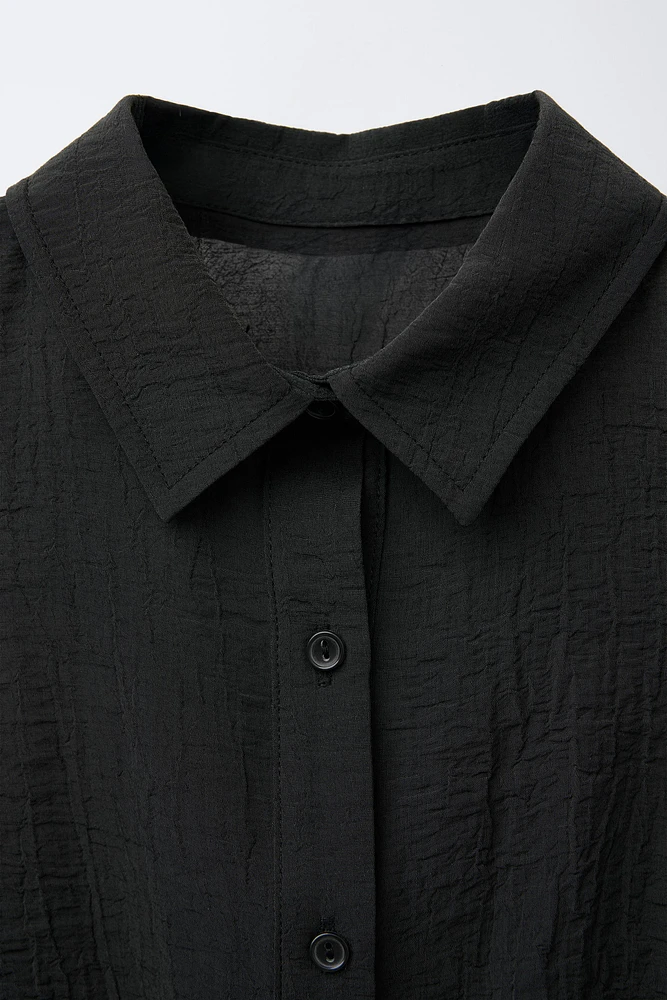 WRINKLED EFFECT SHIRT