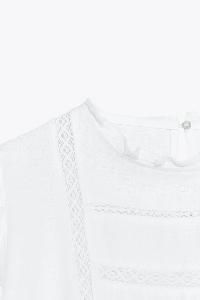 CHEMISE AVEC RAMIE ENTRE-DEUX