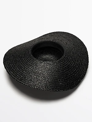 Raffia floppy hat