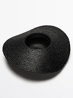 Raffia floppy hat