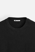 TEXTURED JACQUARD T-SHIRT