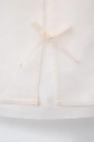 TOP 100 % LIN ORGANZA LACETS