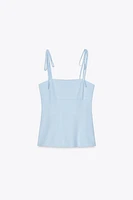 FITTED TIE TOP