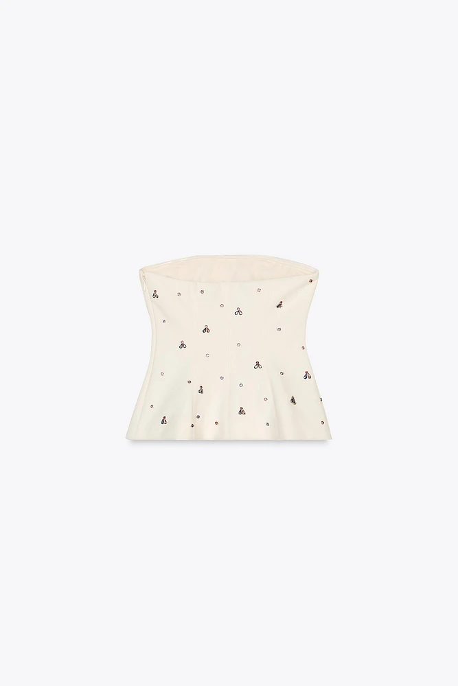 TOP BUSTIER BIJOUX