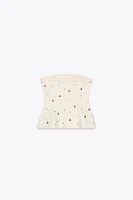 JEWEL STRAPLESS TOP