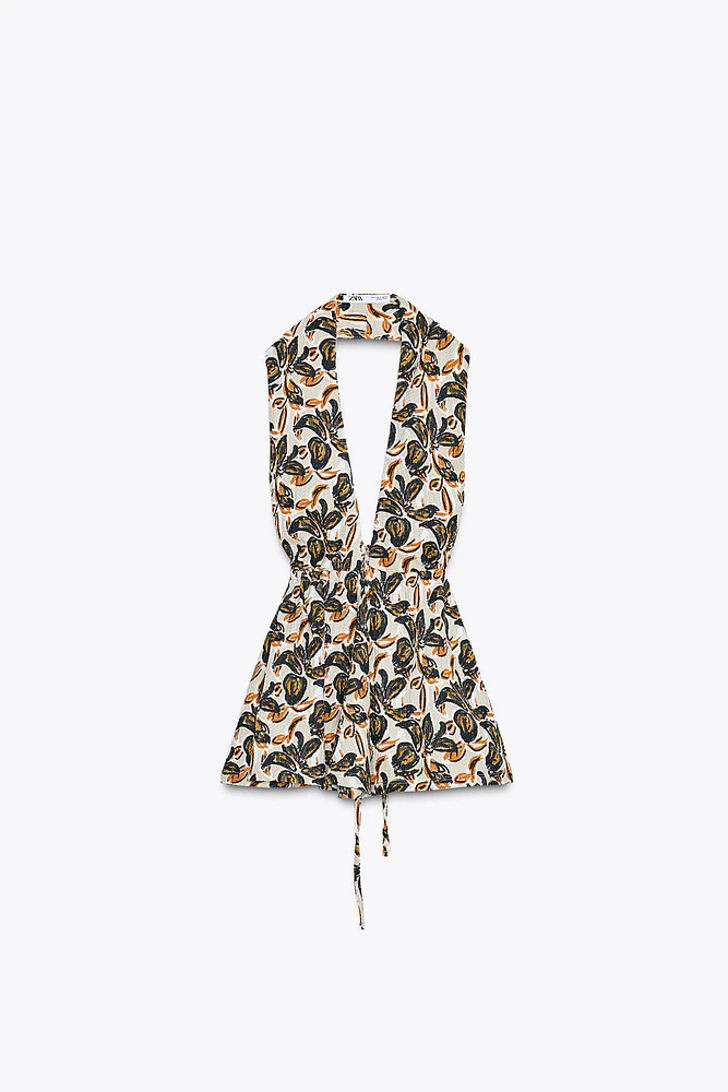 TOP HALTER IMPRIMÉ