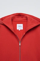 BASIC ZIPPERED SWEATSHIRT