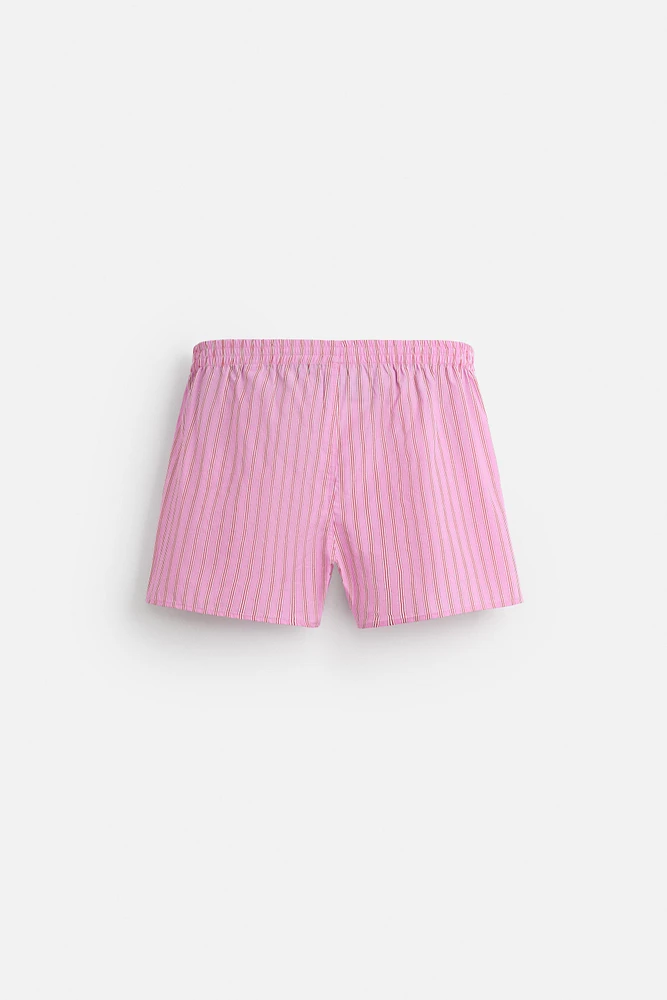 LIMITED EDITION STRIPED POPLIN BOXERS